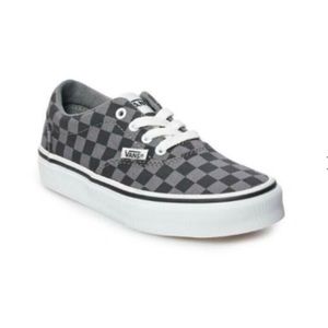 Vans Black Checkered Kids Era Style, youth size 12.5